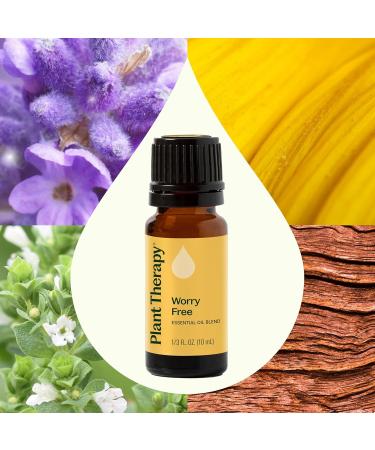 Plant Therapy Worry Free Essential Oil Blend 10 mL (1/3 oz) Calming Relief Blend 100% Pure Undiluted Natural Aromatherapy Therapeutic Grade Worry Free 0.33 Fl Oz (Pack of 1) - Buy Online on GoSupps.com