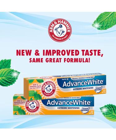 ARM & HAMMER Advanced White Extreme Whitening Toothpaste Multi-Pack - Clean Mint - Fluoride (Pack of 12) - Buy Online on GoSupps.com
