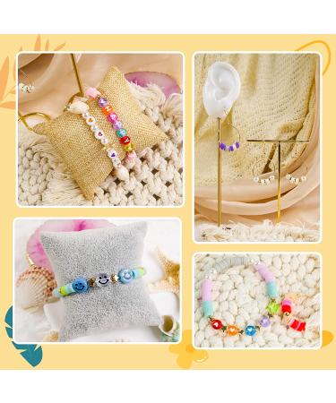 Clay Beads Bracelet Making Kit - 24 Colors, 6000 Flat Heishi Beads, 1200 Jewelry Accessories, 14 A-Z Smiley Face Bead Strings | Jewelry Making Kit for Preppy Girls 6-12 - Buy Online on GoSupps.com