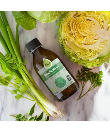 Olini Fermentation: 500ml White Cabbage Juice - Natural Probiotic Drink 100% Fresh Not Pasteurized Rich in Vitamin C No Preservatives - Buy Online on GoSupps.com