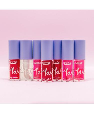 Glam'Up Paris - Lip Oil - High Shine Hydrating Plumping Lip Oil - Lip Oil - Moisturizing and Plumping - Non-Sticky Finish - Ultra Glossy Lips - Extra Large Applicator - Cherry - Buy Online on GoSupps.com