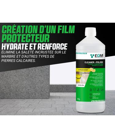 EQM ECO-214 Cleaner and Polishing for Marble and Natural Stone 1L Enhances Natural Colour and Shine - Buy Online on GoSupps.com