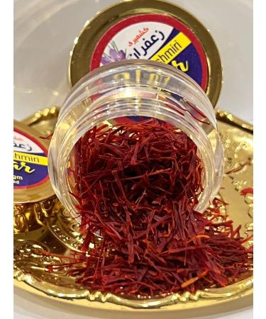 Organic Saffron from Kashmir - Kashmiri Kesar Grade A+ Premium Kashmir Fresh Natural Saffron Threads (1 gram / .035 oz) - Finest Pure Premium Mongra Saffron from the farmland of J&K - Highest Grade Kashmir Saffron for Chia Pudding Tea Rice Desserts No Art