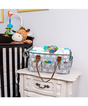 Moteph Extra Large Diaper Caddy & Toy Organizer with Zip-Top Cover - Waterproof Wet/Dry Bag Included | Perfect for Baby Shower - Buy Online on GoSupps.com