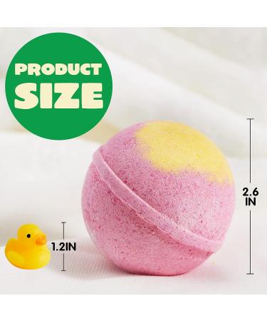 8 Pack Bubble Bath Bombs for Kids with Surprise Toy - Natural Essential Oil Fizzies Set - Kids Safe Christmas Gift - Buy Online on GoSupps.com