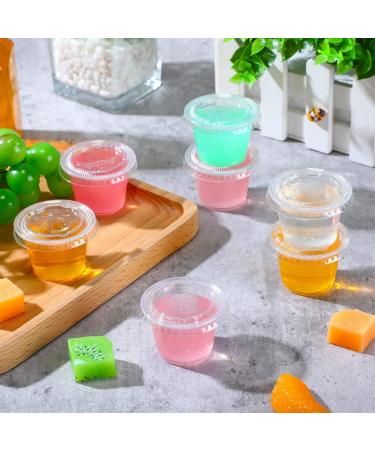 1000 Pack 1oz Jelly Shot Cups with Lids - Disposable Portion Cups for Sauces, Dressings, and Condiments - Buy Online on GoSupps.com