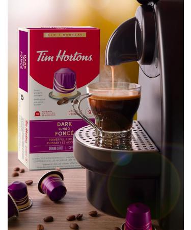Tim Hortons Dark Lungo Capsules Nespresso Original Line Compatible Capsules 100 Count Dark Lungo 100 count (Pack of 1) - Buy Online on GoSupps.com