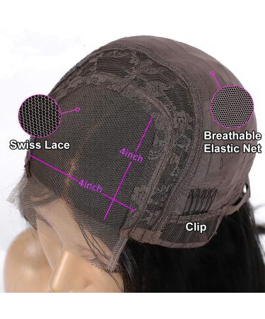 Arenshxc 4x4 Ombre Real Hair Wig for Women #1B/27 Straight Brazilian Virgin Hair Pre Plucked with Natural Hairline 22 Inches - Buy Online on GoSupps.com