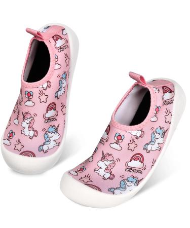Jonrryin bathing shoes children water shoes swimming shoes children beach shoes aquasiums quickly drying for beach swimming 23/24 eu pink
