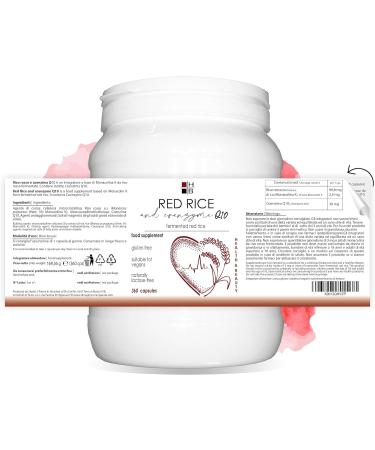 Buy RED RICE & Coenzyme Q10 - 360 Fermented Capsules | Italian Vitamin Q Supplement for Heart Health - Buy Online on GoSupps.com
