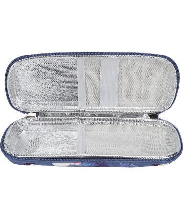 Insulin Cooler Bag Waterproof Multi-Layer Travel Case for Diabetic Supplies - Flower Design - Buy Online on GoSupps.com