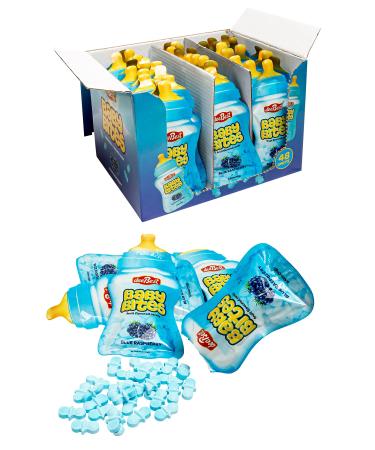 Baby Bites Blue Club Pack- Pacifier Candy - Great for Baby Boy Shower - Kosher - 48 (0.42oz) Individual Bags