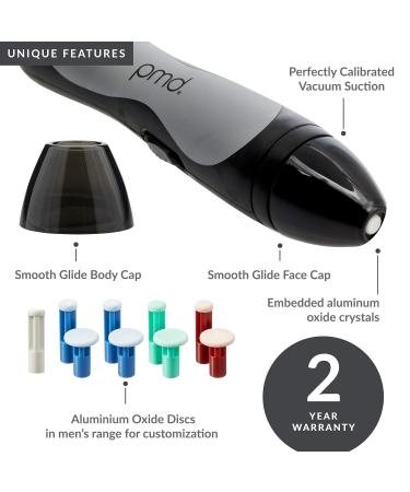 PMD Beauty Personal Microderm Man - Black 390g | Enhance Your Skin's Radiance - International Shipping Available - Buy Online on GoSupps.com