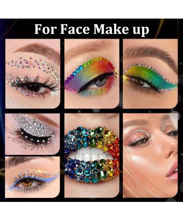 Premium Rhinestones for Nails - AB & Clear Flatback Glass Crystals Colorful Resin Beads | 2-5mm Round Gems for Salon & DIY Nail Art - Pickup & Dotting Tools Included - Buy Online on GoSupps.com