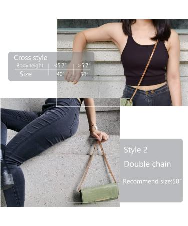 Jxlepe Rose Gold Stainless Steel 8mm DIY Belt for Purse Shoulder Crossbody Hand Bag Accessories Replacement with Solid Buckles 40" Rose Gold - Buy Online on GoSupps.com