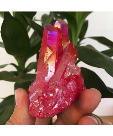 Natural Red Quartz Cluster Crystal Gem Specimen - Buy Online on GoSupps.com