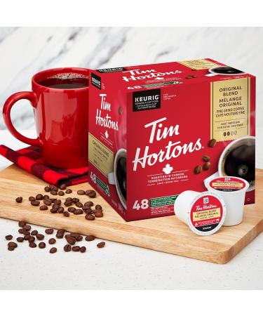 Tim Hortons Original Coffee blend Single Serve Keurig K-Cup Pods Medium Roast 48 Count & Decaf Coffee Single Serve Keurig K Cup Pods 30 Count Original Blend + Decaf Coffee 48 count (Pack of 1) - Buy Online on GoSupps.com
