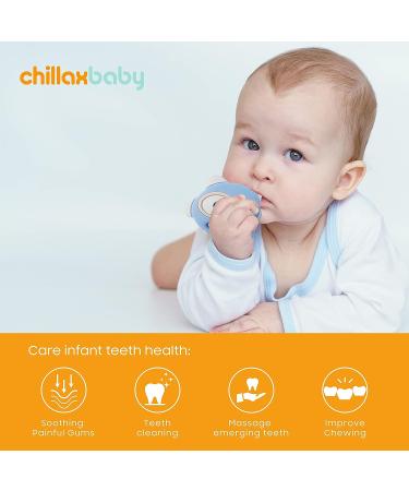 CHILLAX Teether Toys - Soothing Baby Teething Relief | Easy-to-Grip Non-BPA Silicone Teethers for Babies | Dishwasher-Safe | Ideal Shower Gift for Infants 3+ Months - Buy Online on GoSupps.com