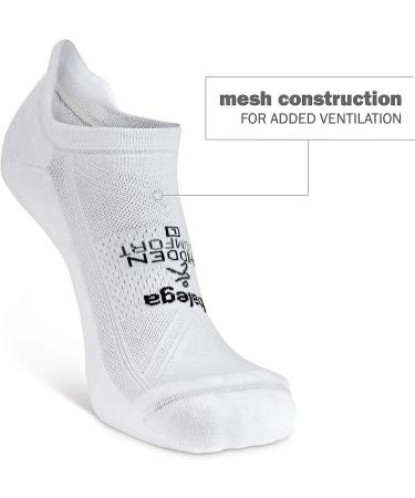 Recycled Hidden Comfort No Show Running Socks (1 Pair) - Medium White/Retro Brights - Men and Women's Athletic Performance Socks - Buy Online on GoSupps.com