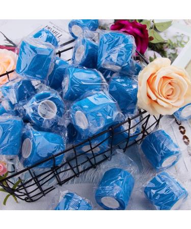 BQTQ 2 Inch Cohesive Bandage Wrap Tape - Self Adherent Stretch Bandage for Ankle Sprains & Swelling - Ideal for Human and Animals - 8 Rolls Blue - Buy Online on GoSupps.com