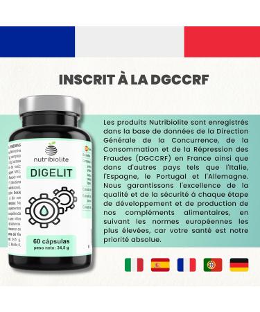 Digestive Natural - Difficult Digestion Gas and Abdominal Bloating - Vegan Digestive Enzymes - Digezyme Bromelain and Extracts of Fennel Ginger and Gentian No Additives - DIGELIT - Buy Online on GoSupps.com