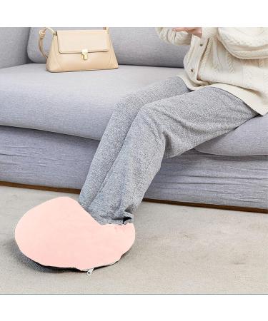 Soft Washable USB Heated Foot Warmer - Electrical Foot Warmers for Home | Perfect Gift in Hell-Pink - Buy Online on GoSupps.com