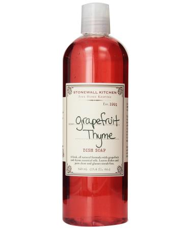 Stonewall Kitchen Grapefruit Thyme Dish Soap 17.6 oz