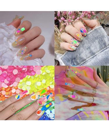 3120Pcs Diamond Nails Rhinestones for Nail Art | Colorful Fluorescence Rhinestones with Tweezers and Pen | Multi Shapes Clear AB Gemstones for Women DIY Craft - Buy Online on GoSupps.com