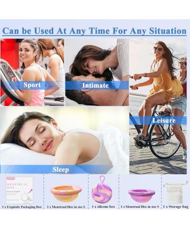 Menstrual Disc with Size M+L - 100% Medical Silicone Menstrual Cup for Active Women - Perfect for Sport Swimming & Intimacy - Buy Online on GoSupps.com