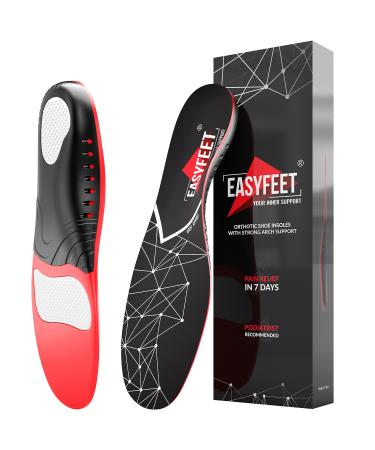 Plantar Fasciitis Arch Support Insoles for Men and Women Shoe Inserts - Orthotic Inserts - Flat Feet Foot - Running Athletic Gel Shoe Insoles - Orthotic Insoles for Arch Pain High Arch - Boot Insoles Black M (Men 9-10.5/Wo - Buy Online on GoSupps.com