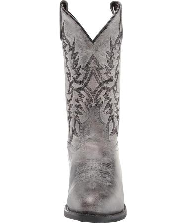 Laredo Men's Harding Waxed Leather Cowboy Boots - Grey (10.5 X-Wide) - Buy Online on GoSupps.com