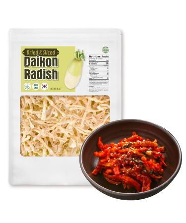 Korean Premium Dried & Sliced Daikon Radish 6 Ounce from Jeju Island, Korea 170 gram for Kimchi and Tea