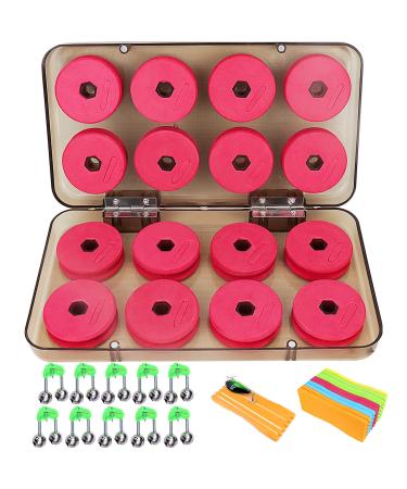 Bitefu fishing accessories 16 pieces of line winder 4.3 1.3cm 10 pc. Rapplants Purpose winder Board 14 6cm 10 pc of eel bell with box - Buy Online on GoSupps.com