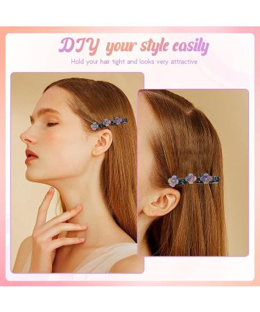 URBANITE Sparkling Crystal Stone Braided Hair Clips - 8PCS Rhinestone Hairpins for Women and Girls - Buy Online on GoSupps.com
