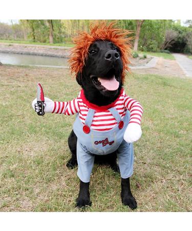 Pet Deadly Doll Dog Costume | Halloween & Christmas Funny Cosplay Costume for Small Dogs - Buy Online on GoSupps.com