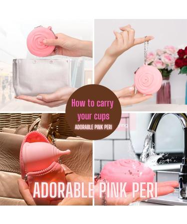 Adorable Pink Menstrual Starter Kit | Comfortable Reusable Menstrual Cup with Travel Storage Bag (S Pink) - Shop Now - Buy Online on GoSupps.com