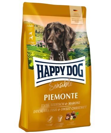 Happy Dog - Sensitive Piemonte duck Seefisch & Maroni M - Dry food for adult dogs - 10kg piemonte (duck & sea fish) 10 kg (1 Pack)