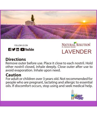 Natural Solution Pink Salt Nasal Inhaler with Relaxing Lavender Essential Oils Remedy for Sinus Relief Allergies Headaches Cold Flu and Congestion - Pack of 2 Lavender Nasal Inhaler - Buy Online on GoSupps.com