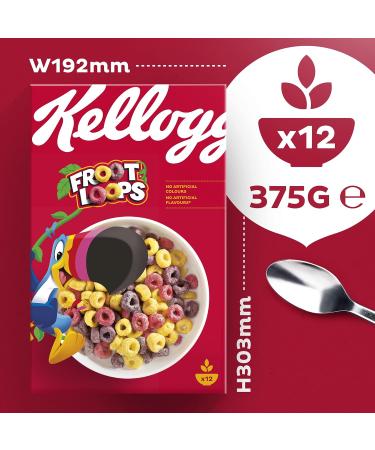 Kellogg's Froot Loops Cereal | Einzelpackung | 375g - Buy Online on GoSupps.com
