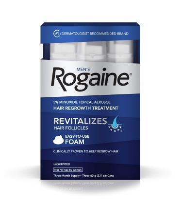 Men's Rogaine Foam-Rogaine Hair Regrowth Treatment  6/2.11 oz. cans (6 Month Supply)