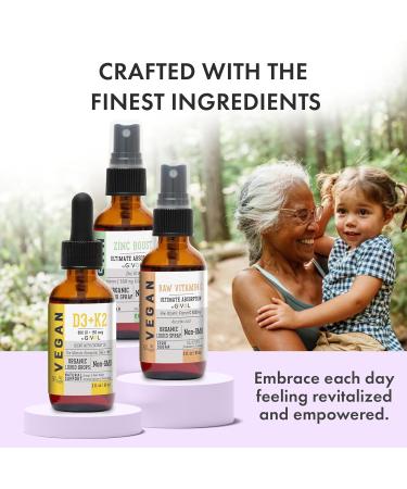 Immunity Support Pack - Raw Vitamin C D3 & K2 Liquid Zinc Picolinate - Premium Heart Health Vitamins w/Essential Minerals Antioxidant Properties & Cardiovascular Benefits - 180 Days Supply g) Zinc Boost-D3 + K2-Raw Vita  - Buy Online on GoSupps.com