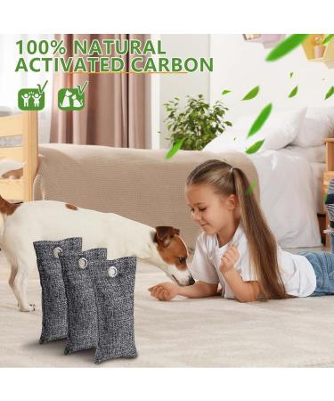 WSSROGY 4 Pack Activated Charcoal Odor Absorber - Bamboo Charcoal Air Purifying Bags for Shoes Closets Cars & Basements | Odor Eliminator & Air Freshener - Buy Online on GoSupps.com