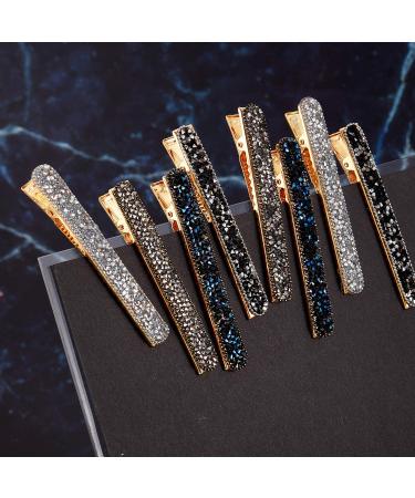 8-Piece Rhinestone Hair Clips - Crystal Alligator Hair Pins for Women and Girls - Buy Online on GoSupps.com