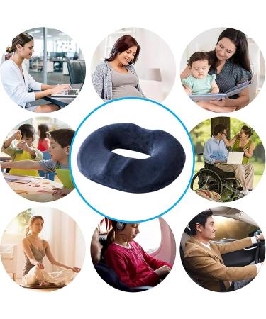 Butt Pillow for Tailbone Donut Pillow for Hemorrhoids Premium Memory Foam Washable Seat Cusion for Tailbone Pain Back Pain Relief Gray - Buy Online on GoSupps.com