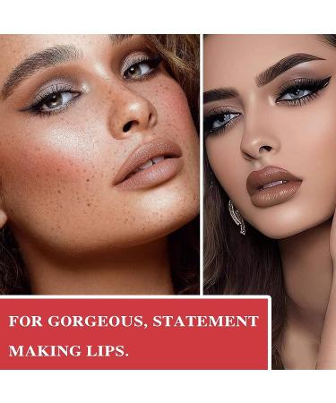Matte Nude Lipstick Set - Bold & Intense Colors, Non-Stick, Silky Smooth Velvet Lip Gloss - Nude Paper Tube - Lip Makeup for Women - Buy Online on GoSupps.com