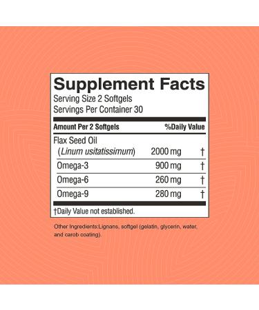 Nature's Sunshine Flax Seed Oil Softgels - 60 Capsules - Buy Online on GoSupps.com