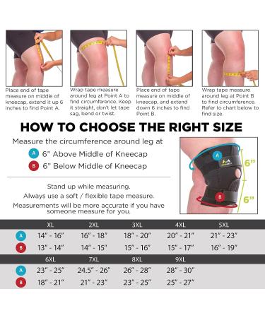 BraceAbility Plus Size Knee Brace with Hinges - Bariatric Compression Support (8XL) - Buy Online on GoSupps.com