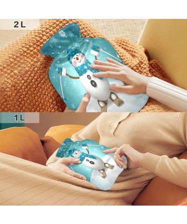 Snowman Christmas Heat Bottle - 2L Water Bag for Pain Relief | Warm Neck & Shoulder Comfort - Buy Online on GoSupps.com