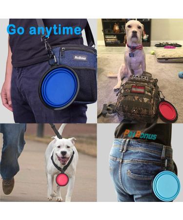 WZX 2- Pack Large Silicone Collapsible Dog Bowl (32oz) BPA Free and Dishwasher Safe Portable Foldable Travel Bowl Food and Water Bowls for Dogs and Cats(Purple+Pink) - Buy Online on GoSupps.com