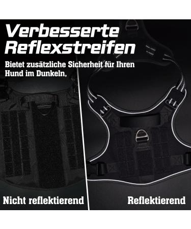 Rabbitgoo Small Dog Harness - Adjustable & Durable Tactical Harness with Handle for Hiking - Gray (1 Pack) - Anti-Train & Wear-Resistant - Buy Online on GoSupps.com